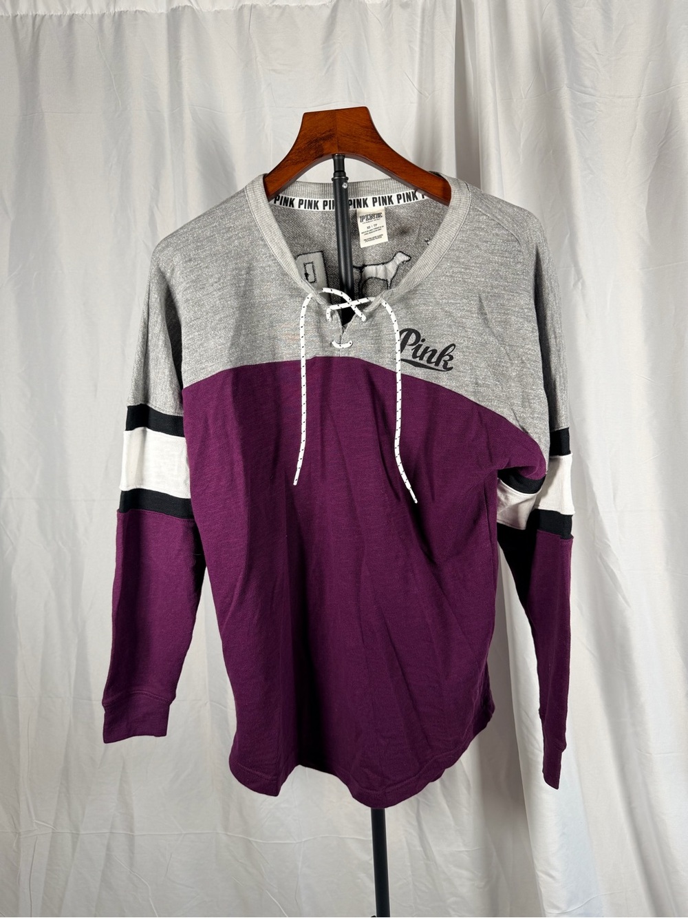 Victoria's Secret PINK Lace Up Sweatshirt
